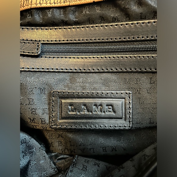 L.A.M.B. Leather crossbody messenger bag - Picture 8 of 10